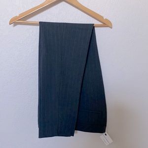 Grey pinstripe work pants